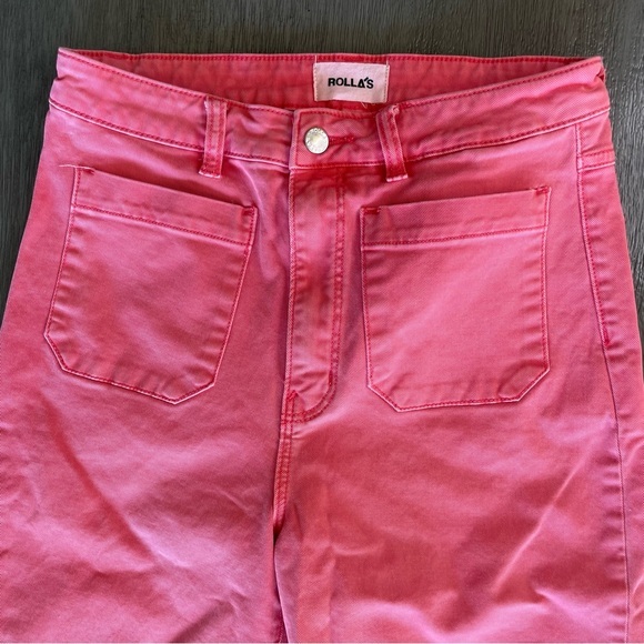 Rolla’s Free People Hot Pink Flare Jeans 30 - Picture 5 of 14